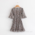 Leopard Short Sleeve Dress